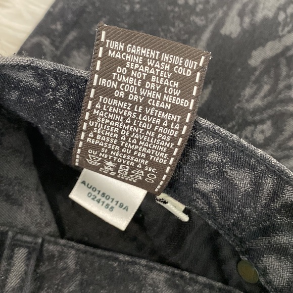 7 FOR ALL MANKIND GWENEVERE FLORAL JACQUARD JEANS - Picture 12 of 12